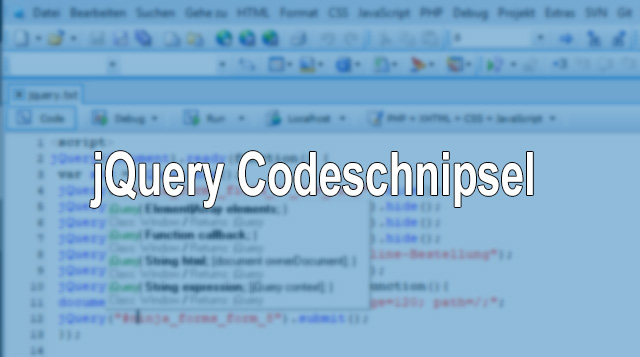 jQuery Skriptcode