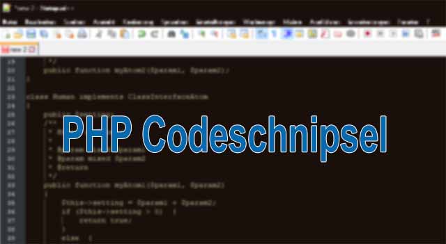 PHP-Code Beispiele